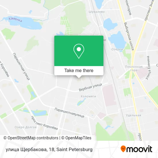 улица Щербакова, 18 map
