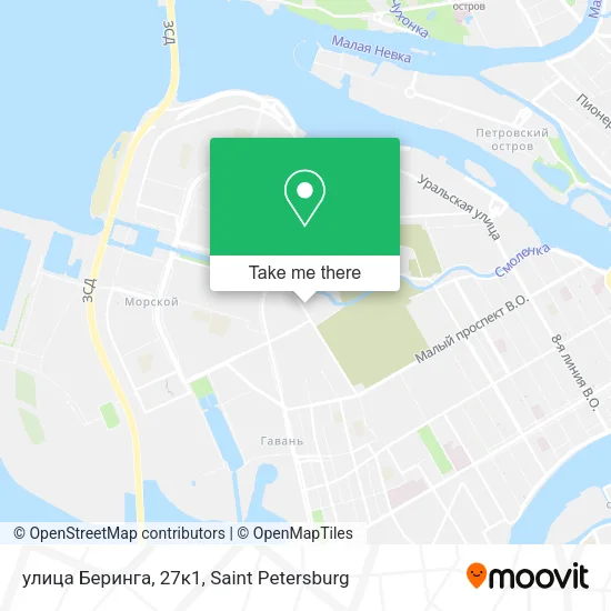 улица Беринга, 27к1 map