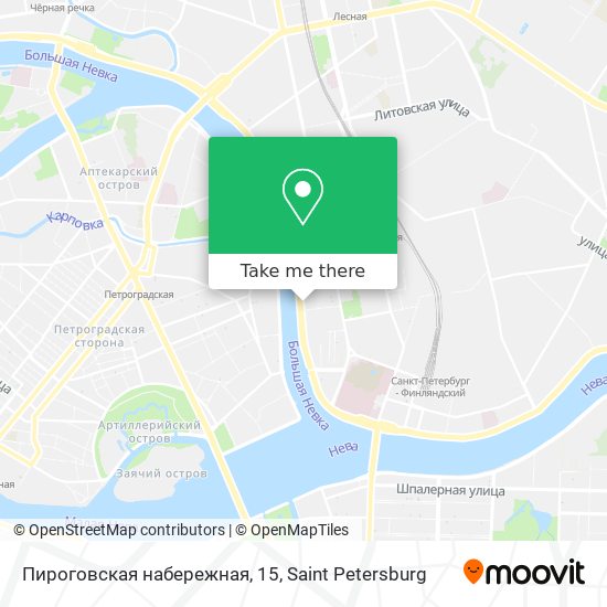 Пироговская набережная, 15 map