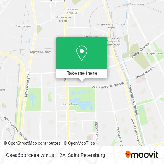 Свеаборгская улица, 12А map