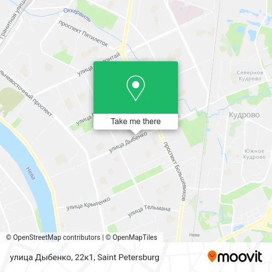 улица Дыбенко, 22к1 map