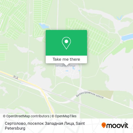 Сертолово, поселок Западная Лица map