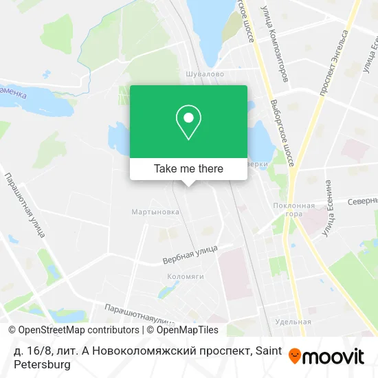 д. 16 / 8, лит. А Новоколомяжский проспект map
