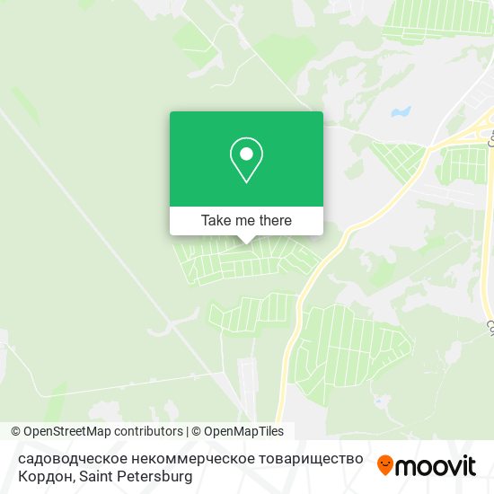 садоводческое некоммерческое товарищество Кордон map