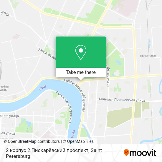 2 корпус 2 Пискарёвский проспект map