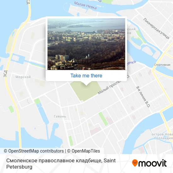 Смоленское православное кладбище map