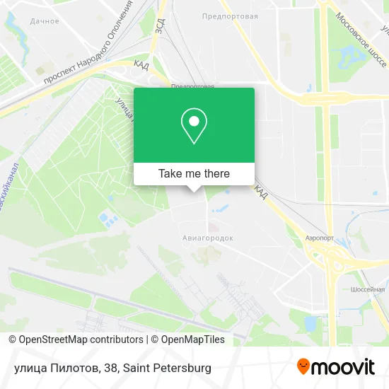 улица Пилотов, 38 map