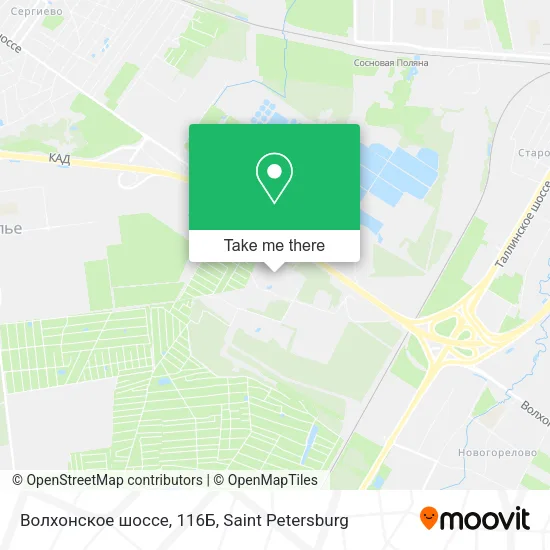Волхонское шоссе, 116Б map