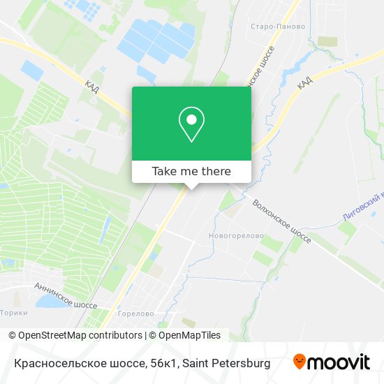 Красносельское шоссе, 56к1 map