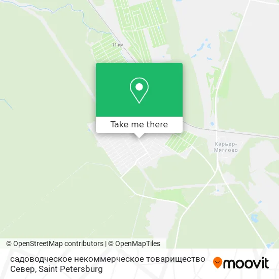 садоводческое некоммерческое товарищество Север map
