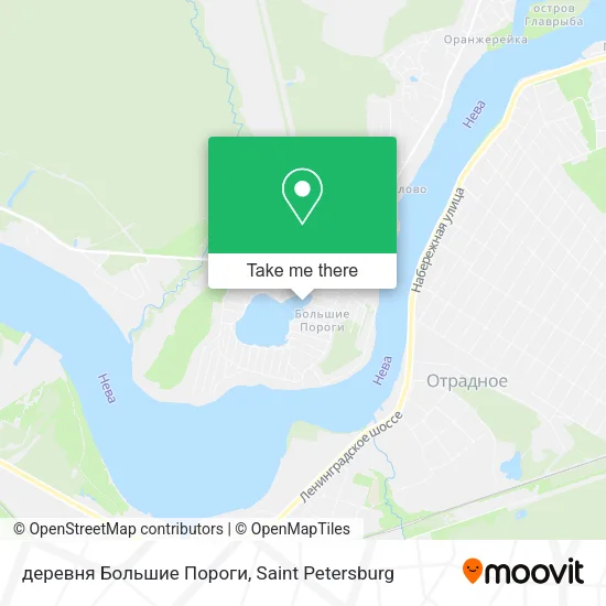 деревня Большие Пороги map