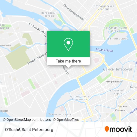 O'Sushi! map