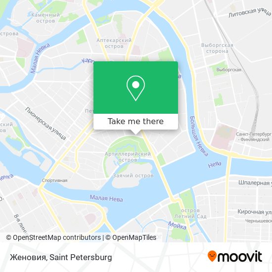 Женовия map