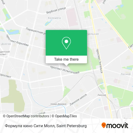 Формула кино Сити Молл map