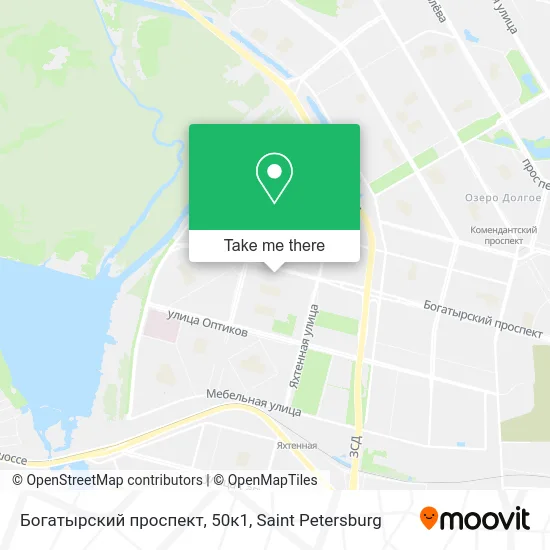 Богатырский проспект, 50к1 map