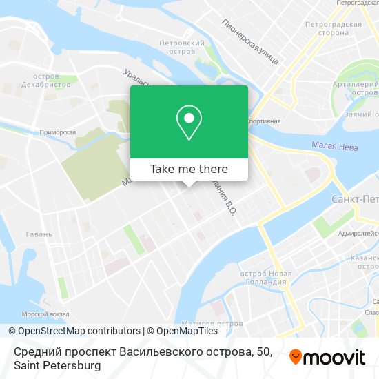 Средний проспект Васильевского острова, 50 map
