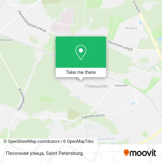 Песочная улица map