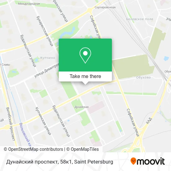 Дунайский проспект, 58к1 map
