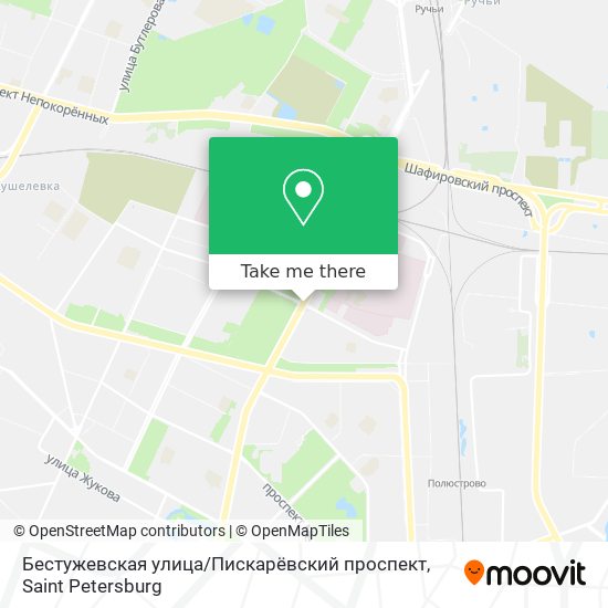 Бестужевская улица / Пискарёвский проспект map