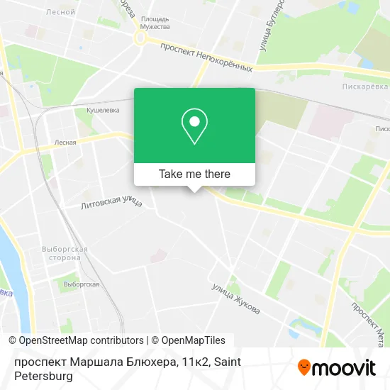 проспект Маршала Блюхера, 11к2 map