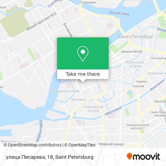 улица Писарева, 18 map