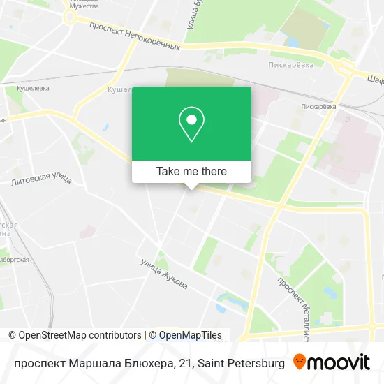 проспект Маршала Блюхера, 21 map