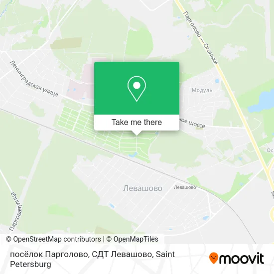 посёлок Парголово, СДТ Левашово map