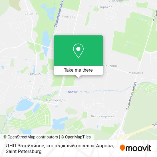 ДНП Затейливое, коттеджный посёлок Аврора map