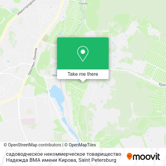 садоводческое некоммерческое товарищество Надежда ВМА имени Кирова map