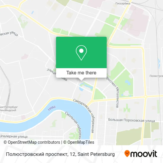 Полюстровский проспект, 12 map