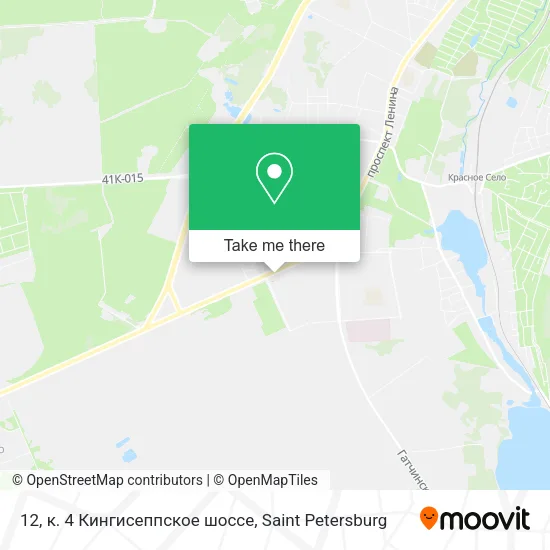 12, к. 4 Кингисеппское шоссе map