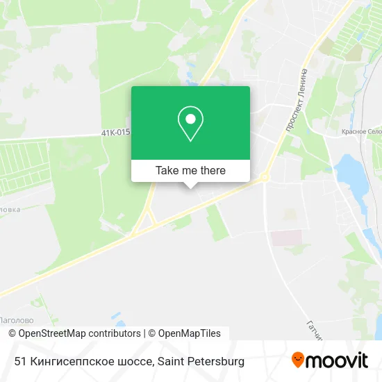 51 Кингисеппское шоссе map