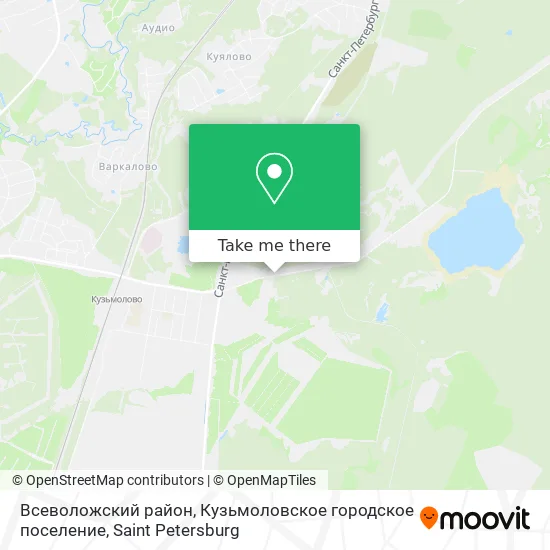 Всеволожский район, Кузьмоловское городское поселение map