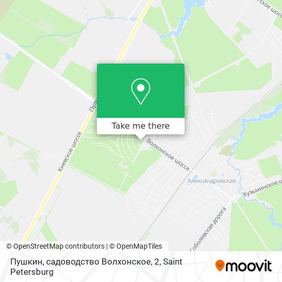 Пушкин, садоводство Волхонское, 2 map