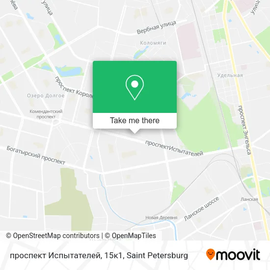 проспект Испытателей, 15к1 map