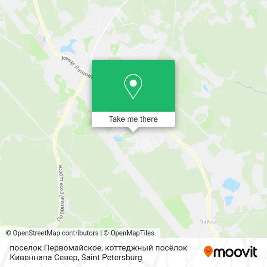 поселок Первомайское, коттеджный посёлок Кивеннапа Север map