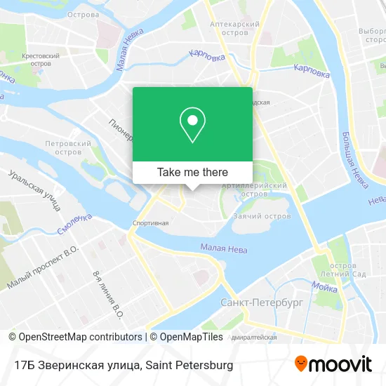 17Б Зверинская улица map