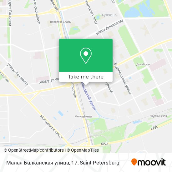 Малая Балканская улица, 17 map