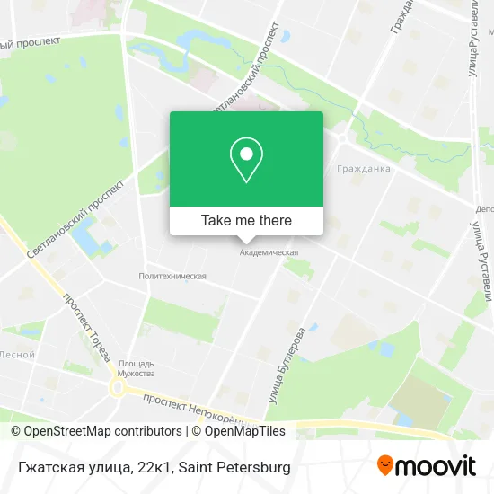 Гжатская улица, 22к1 map