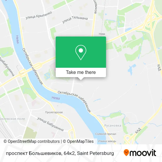 проспект Большевиков, 64к2 map