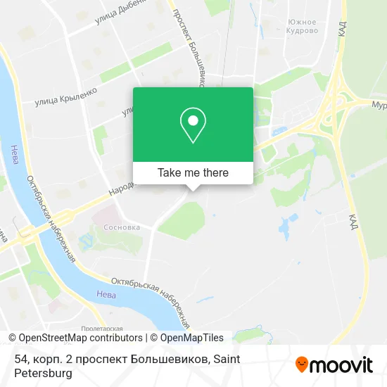 54, корп. 2 проспект Большевиков map