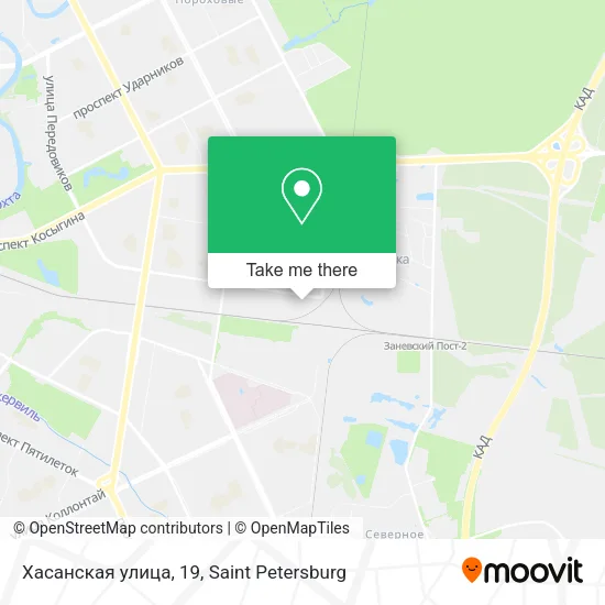Хасанская улица, 19 map