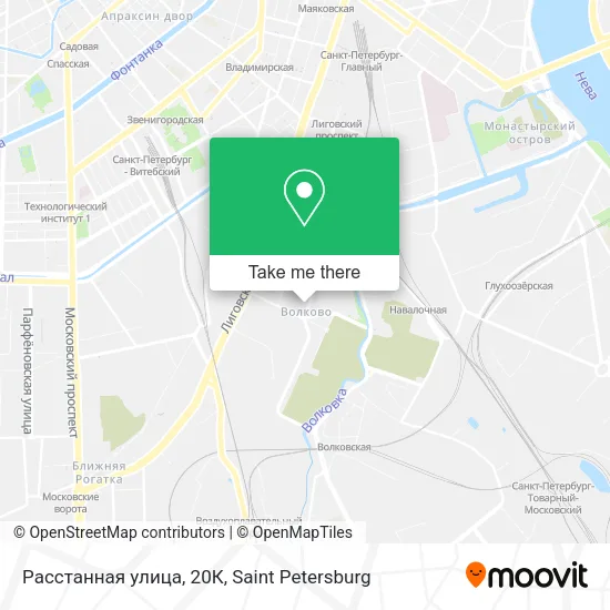 Расстанная улица, 20К map