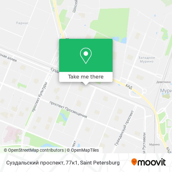Суздальский проспект, 77к1 map