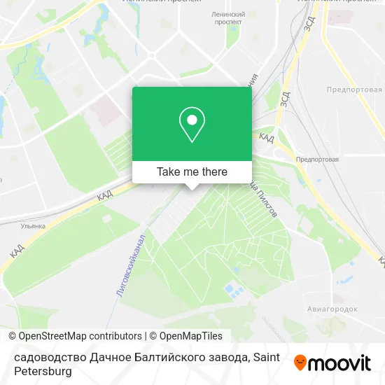 садоводство Дачное Балтийского завода map