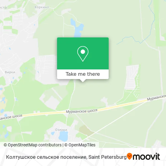 Колтушское сельское поселение map