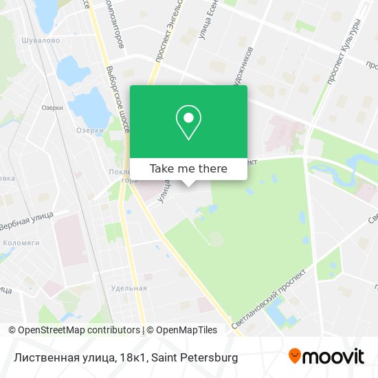 Лиственная улица, 18к1 map