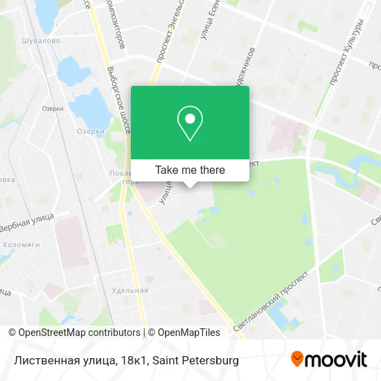 Лиственная улица, 18к1 map