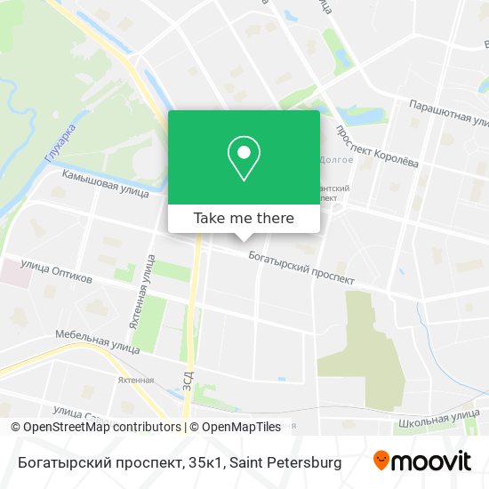 Богатырский проспект, 35к1 map