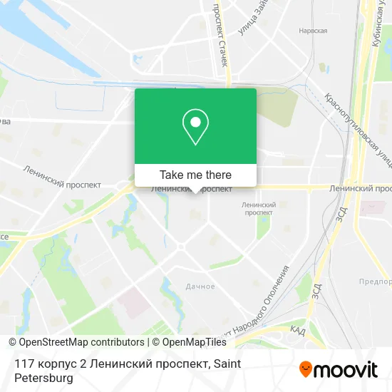 117 корпус 2 Ленинский проспект map
